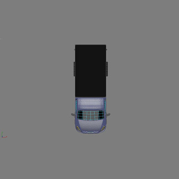 3d iveco van semi - model - Iveco Van with semi - trailer by aldaris81